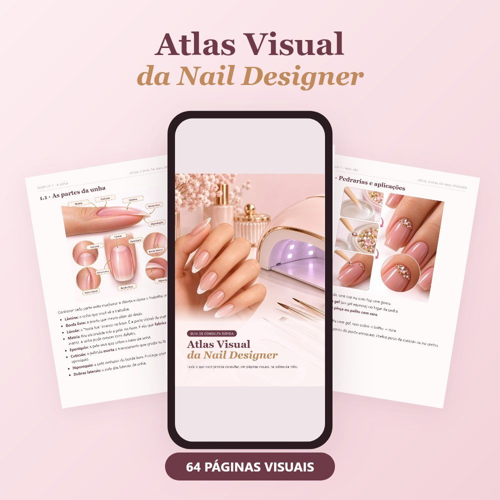 Atlas Visual da Nail Designer no celular